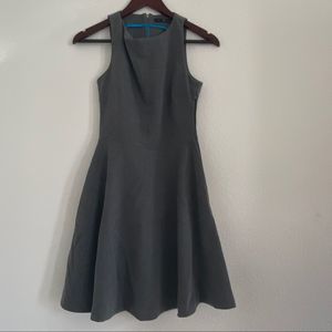 ZARA Trafulac Gray Jumper Dress Pockets Sz S